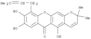 2H,6H-Pyrano[3,2-b]xanthen-6-one,5,8,9-trihydroxy-2,2-dimethyl-10-(3-methyl-2-butenyl)- (9CI)