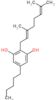 2-[(2E)-3,7-dimethylocta-2,6-dien-1-yl]-5-pentylbenzene-1,3-diol