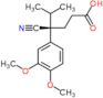 (4R)-4-cyano-4-(3,4-dimethoxyphenyl)-5-methylhexanoic acid