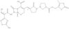 (6R,7R)-7-[2-(5-Amino-1,2,4-thiadiazol-3-yl)-2(Z)-(hydroxyimino)acetamido]-3-[(E)-1-[1-(5-methyl-2-oxo-1,3-dioxol-4-ylmethoxycarbonyl)pyrrolidin-3(R)-yl]-2-oxopyrrolidin-3-ylidenemethyl]-3-cephem-4-carboxylic acid