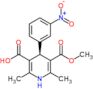 (4R)-5-(methoxycarbonyl)-2,6-dimethyl-4-(3-nitrophenyl)-1,4-dihydropyridine-3-carboxylic acid