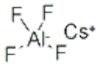 Aluminum cesium fluoride