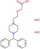 Acetic acid, 2-[2-[4-(diphenylmethyl)-1-piperazinyl]ethoxy]-, hydrochloride (1:2)