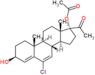 (3beta)-6-chloro-3-hydroxy-20-oxopregna-4,6-dien-17-yl acetate