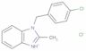 1H-Benzimidazole, 1-[(4-chlorophenyl)methyl]-2-methyl-, hydrochloride (1:1)