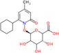 (3R,6R)-6-[(2-cyclohexyl-4-methyl-6-oxo-1-pyridyl)oxy]-3,4,5-trihydroxy-tetrahydropyran-2-carboxylic acid