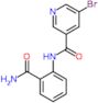 5-bromo-N-(2-carbamoylphenyl)pyridine-3-carboxamide