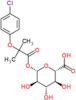 1-O-[2-(4-chlorophenoxy)-2-methylpropanoyl]-beta-D-glucopyranuronic acid