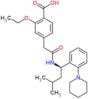 2-ethoxy-4-[2-({(1R)-3-methyl-1-[2-(piperidin-1-yl)phenyl]butyl}amino)-2-oxoethyl]benzoic acid