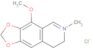 1,3-Dioxolo[4,5-g]isoquinolinium, 7,8-dihydro-4-methoxy-6-methyl-, chloride (1:1)