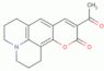 10-acetyl-2,3,6,7-tetrahydro-1H,5H,11H-[1]benzopyrano[6,7,8-ij]quinolizin-11-one
