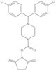 2,5-Dioxopyrrolidin-1-yl 4-[bis(4-chlorophenyl)methyl]piperazine-1-carboxylate