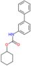 Carbamic acid, N-[1,1′-biphenyl]-3-yl-, cyclohexyl ester