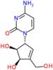 4-amino-1-[(1R,4R,5S)-4,5-dihydroxy-3-(hydroxymethyl)cyclopent-2-en-1-yl]pyrimidin-2(1H)-one