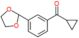 Cyclopropyl[3-(1,3-dioxolan-2-yl)phenyl]methanone