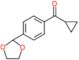 cyclopropyl-[4-(1,3-dioxolan-2-yl)phenyl]methanone