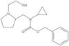 Phenylmethyl N-cyclopropyl-N-[[1-(2-hydroxyethyl)-2-pyrrolidinyl]methyl]carbamat