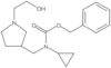 Phenylmethyl N-cyclopropyl-N-[[1-(2-hydroxyethyl)-3-pyrrolidinyl]methyl]carbamate