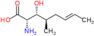 2-amino-4-[(2E)-but-2-en-1-yl]-2,4,5-trideoxy-L-xylonic acid