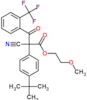 2-methoxyethyl 2-(4-tert-butylphenyl)-2-cyano-3-oxo-3-[2-(trifluoromethyl)phenyl]propanoate