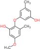 2-(3-hydroxy-5-methylphenoxy)-5-methoxy-3-methylphenol