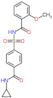 N-{[4-(cyclopropylcarbamoyl)phenyl]sulfonyl}-2-methoxybenzamide