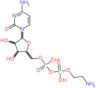 4-amino-1-{5-O-[{[(2-aminoethoxy)(hydroxy)phosphoryl]oxy}(hydroxy)phosphoryl]pentofuranosyl}pyrimi…