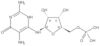 2,5-Diamino-6-[(5-O-phosphono-β-<span class="text-smallcaps">D</span>-ribofuranosyl)amino]-4(1H)-p…