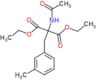 diethyl (acetylamino)(3-methylbenzyl)propanedioate