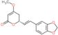 6-[2-(1,3-benzodioxol-5-yl)ethenyl]-4-methoxy-5,6-dihydro-2H-pyran-2-one