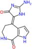 (4Z)-4-(2-amino-5-oxo-3,5-dihydro-4H-imidazol-4-ylidene)-4,5,6,7-tetrahydropyrrolo[2,3-c]azepin-8(…