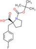 1-(tert-butoxycarbonyl)-2-(4-fluorobenzyl)-L-proline