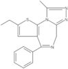 2-Ethyl-9-methyl-4-phenyl-6H-thieno[3,2-f][1,2,4]triazolo[4,3-a][1,4]diazepine