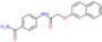 4-{[(naphthalen-2-yloxy)acetyl]amino}benzamide