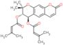 (6R,7S)-8,8-dimethyl-2-oxo-7,8-dihydro-2H,6H-pyrano[3,2-g]chromene-6,7-diyl bis(3-methylbut-2-enoa…