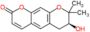 (7S)-7-hydroxy-8,8-dimethyl-7,8-dihydro-2H,6H-pyrano[3,2-g]chromen-2-one