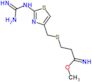 methyl 3-{[(2-carbamimidamido-1,3-thiazol-4-yl)methyl]sulfanyl}propanimidoate