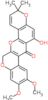 6-hydroxy-9,10-dimethoxy-3,3-dimethyl-3H-chromeno[3,4-b]pyrano[2,3-h]chromen-7(13H)-one