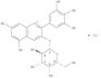 1-Benzopyrylium, 3-(b-D-galactopyranosyloxy)-5,7-dihydroxy-2-(3,4,5-trihydroxyphenyl)-,chloride (1:1)
