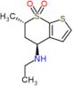 4H-Thieno[2,3-b]thiopyran-4-amine, N-ethyl-5,6-dihydro-6-methyl-, 7,7-dioxide, (4S,6S)-