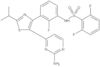N-[3-[5-(2-Amino-4-pyrimidinyl)-2-(1-methylethyl)-4-thiazolyl]-2-fluorophenyl]-2,6-difluorobenzenesulfonamide