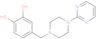 4-[[4-(2-Pyrimidinyl)-1-piperazinyl]methyl]-1,2-benzenediol