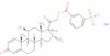 Pregna-1,4-diene-3,20-dione, 9-fluoro-11,17-dihydroxy-16-methyl-21-[(3-sulfobenzoyl)oxy]-, monosodium salt, (11β,16α)-