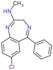 7-chloro-N-methyl-5-phenyl-3H-1,4-benzodiazepin-2-amine