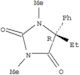 2,4-Imidazolidinedione,5-ethyl-1,3-dimethyl-5-phenyl-, (5R)-