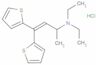 3-Buten-2-amine, N,N-diethyl-4,4-di-2-thienyl-, hydrochloride (1:1)