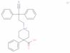 1-(3-cyano-3,3-diphenylpropyl)-4-phenylpiperidine-4-carboxylic acid monohydrochloride