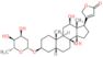 (3beta,5beta,12beta)-3-[(2,6-dideoxy-beta-D-ribo-hexopyranosyl)oxy]-12,14-dihydroxycard-20(22)-e...