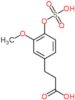 3-[3-methoxy-4-(sulfooxy)phenyl]propanoic acid