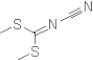 N-Cyanoimido-S,S-dimethyl-dithiocarbonate,remainder water
